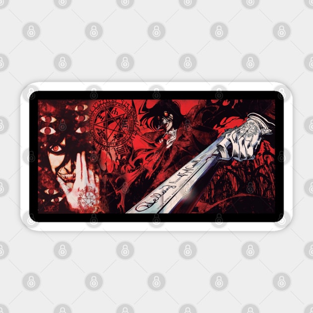 Hellsing Sticker by Fuzzylots